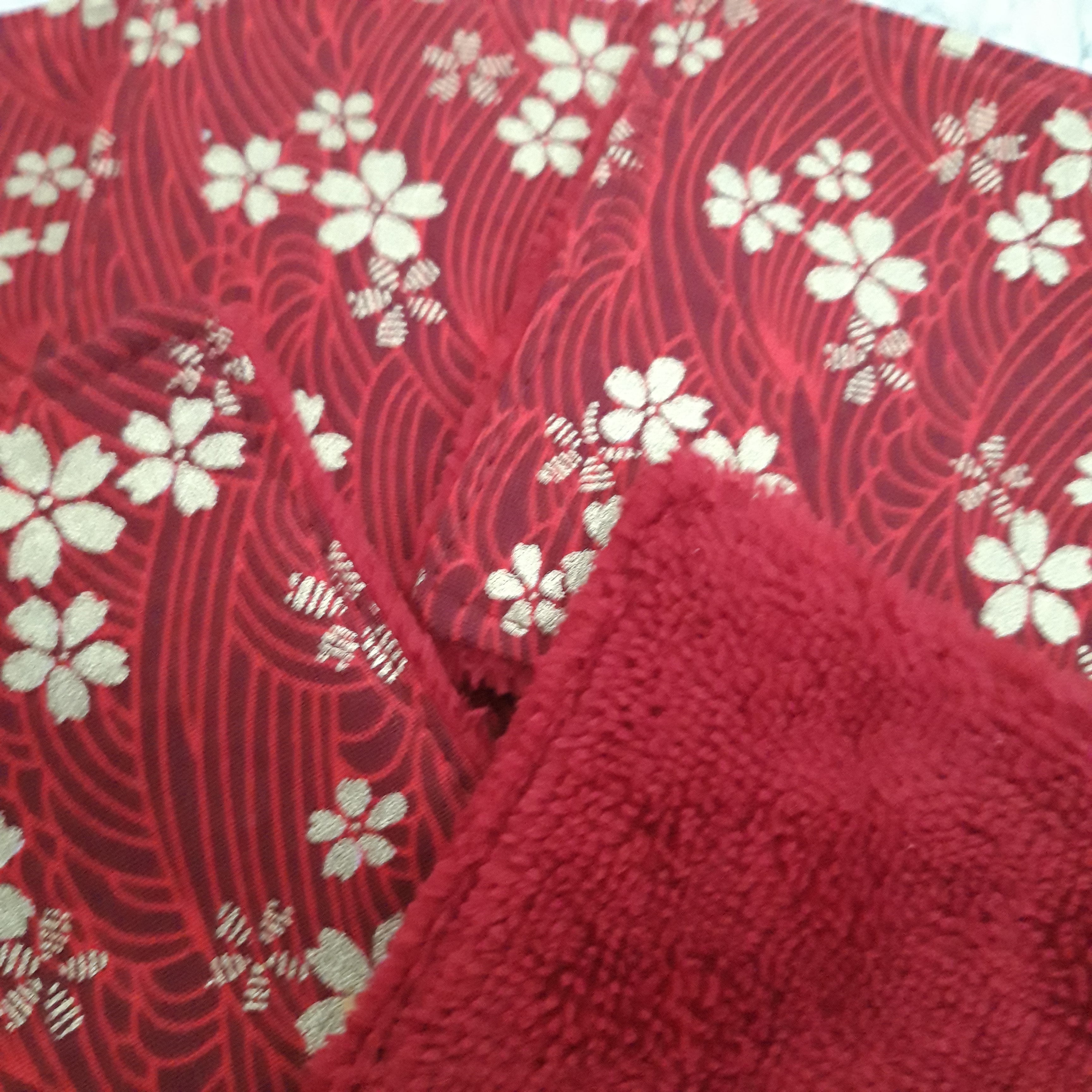 Lot de 5 lingettes rouge et or