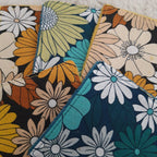 Lot de 5 lingettes vintage jaune et bleu