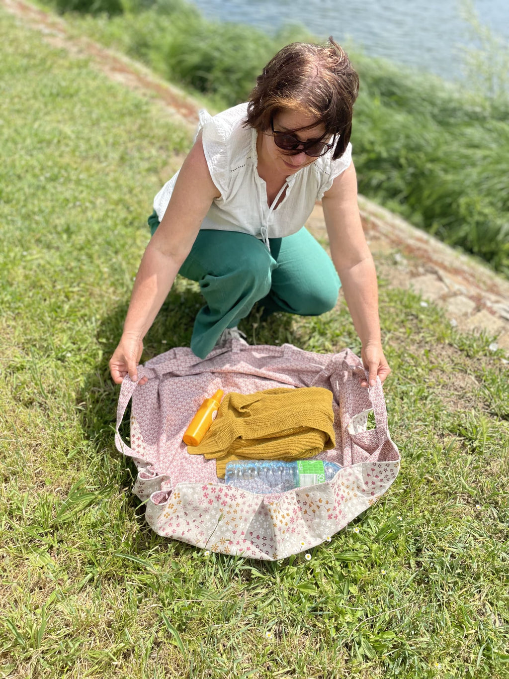 Sac fourre-tout pour les courses velours