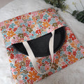 Sac à tarte en tissu enduit - Fleurs colorées