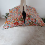 Sac à tarte en tissu enduit - Fleurs colorées
